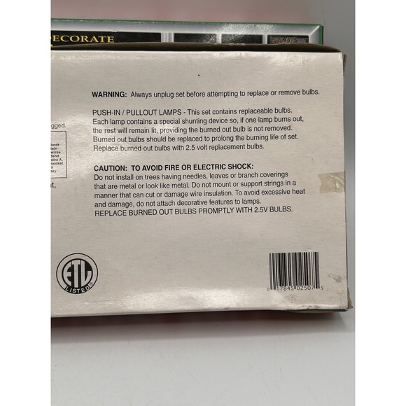 Vintage Holiday Lite 45 Lite Icicles Multicolored Lights Lot Of‎ 2 - Picture 4 of 14